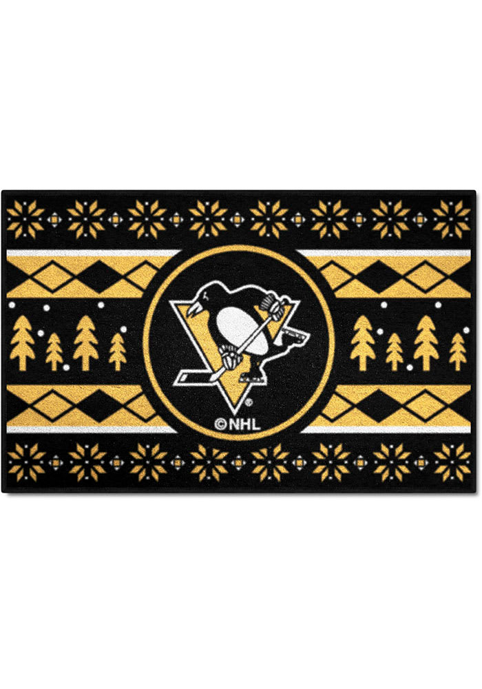 Pittsburgh Penguins 19x30 Holiday Sweater Starter Interior Rug