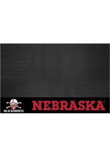 Black Nebraska Cornhuskers 26x42 Grill Mat