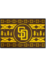 San Diego Padres 19x30 Holiday Sweater Starter Interior Rug