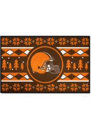 Cleveland Browns 19x30 Holiday Sweater Starter Interior Rug