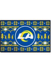 Los Angeles Rams 19x30 Holiday Sweater Starter Interior Rug
