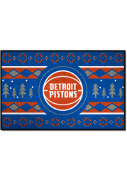 Detroit Pistons 19x30 Holiday Sweater Starter Interior Rug