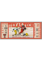 Texas Tech Red Raiders 30x72 Ticket Runner Interior Rug