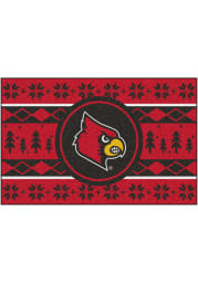 Louisville Cardinals 19x30 Holiday Sweater Starter Interior Rug