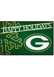 Green Bay Packers 19x30 Holiday Starter Interior Rug