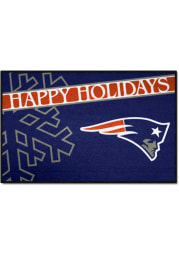 New England Patriots 19x30 Holiday Starter Interior Rug