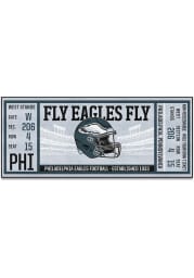Philadelphia Eagles 30x72 Ticket Runner Interior Rug