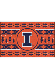 Illinois Fighting Illini 19x30 Holiday Sweater Starter Interior Rug