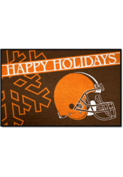 Cleveland Browns 19x30 Holiday Starter Interior Rug