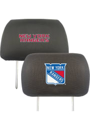 Sports Licensing Solutions New York Rangers Universal Auto Head Rest Cover - Black