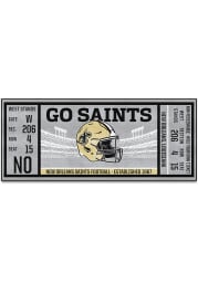 New Orleans Saints 30x72 Ticket Runner Interior Rug