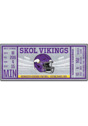 Minnesota Vikings 30x72 Ticket Runner Interior Rug