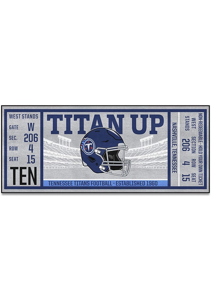 Tennessee Titans 30x72 Ticket Runner Interior Rug