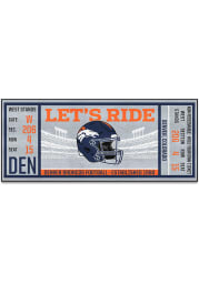 Denver Broncos 30x72 Ticket Runner Interior Rug