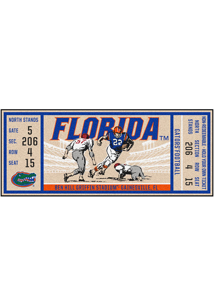 Florida Gators 30x72 Ticket Runner Interior Rug