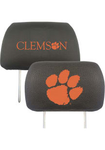 Sports Licensing Solutions Clemson Tigers Universal Auto Head Rest Cover - Black