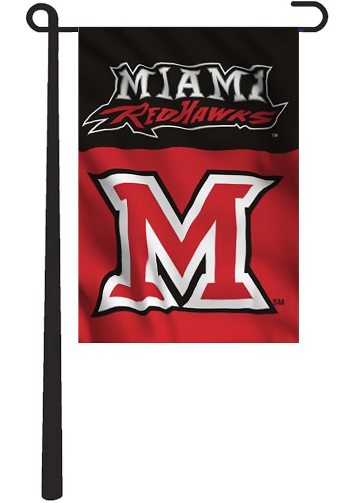 Miami Redhawks 13x18 Garden Flag