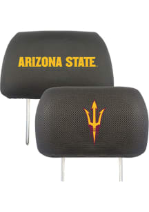 Sports Licensing Solutions Arizona State Sun Devils 10x13 Auto Head Rest Cover - Black