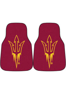 Sports Licensing Solutions Arizona State Sun Devils 2-Piece Carpet Car Mat - Red