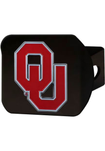 Oklahoma Sooners Black Car Accessory Hitch Cover