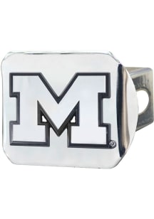 Michigan Wolverines Grey Sports Licensing Solutions Chrome Hitch Cover