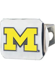 Michigan Wolverines Grey Sports Licensing Solutions Chrome Hitch Cover