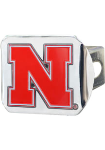 Nebraska Cornhuskers Grey Sports Licensing Solutions Chrome Design Hitch Cover