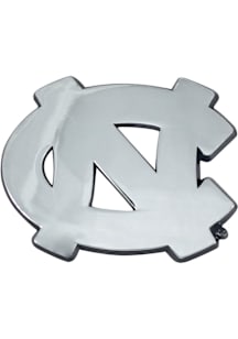 North Carolina Tar Heels Chrome Car Emblem - Grey
