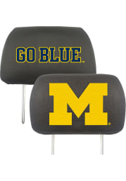 Sports Licensing Solutions Michigan Wolverines Universal Auto Head Rest Cover - Black
