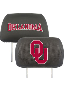 Sports Licensing Solutions Oklahoma Sooners Universal Auto Head Rest Cover - Black