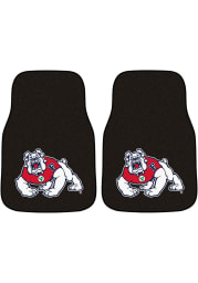 Sports Licensing Solutions Fresno State Bulldogs 2-Piece Carpet Car Mat - Black