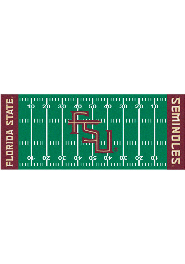 Florida State Seminoles 30x72 Football Field Runner Interior Rug