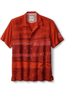 Tommy Bahama St Louis Cardinals Mens Red Island Stadium Short Sleeve Dress Shirt