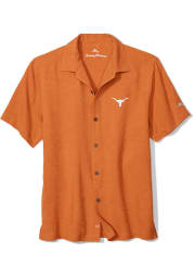 Tommy Bahama Texas Longhorns Mens Burnt Orange Al Fresco Short Sleeve Dress Shirt