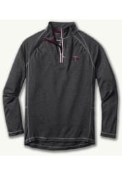 Tommy Bahama Texas A&M Aggies Mens Charcoal Firewall Long Sleeve 1/4 Zip Pullover
