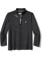 Tommy Bahama Cincinnati Bearcats Mens Black Sport Long Sleeve 1/4 Zip Pullover