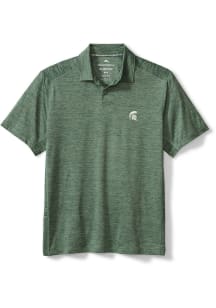 Mens Michigan State Spartans Green Tommy Bahama Delray Short Sleeve Polo Shirt