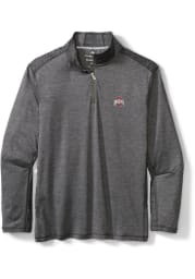 Tommy Bahama Ohio State Buckeyes Mens Charcoal Sport Delray Long Sleeve 1/4 Zip Pullover