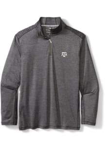 Tommy Bahama Texas A&amp;M Aggies Mens Charcoal Sport Delray Long Sleeve 1/4 Zip Pullover