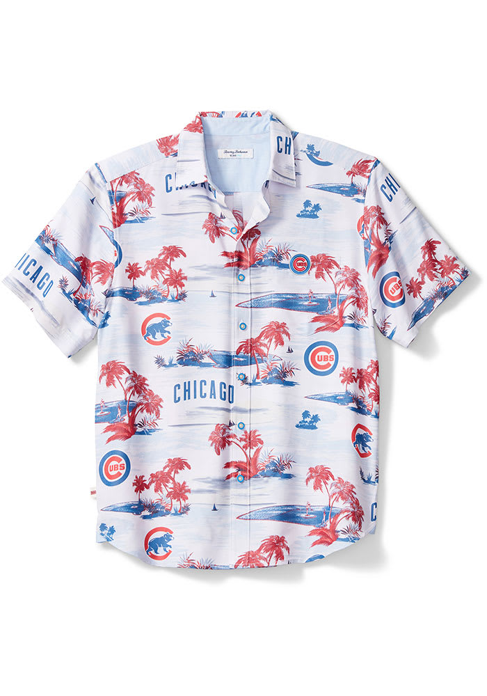 Men's Tommy Bahama White Chicago Cubs Coconut Point Island Button-Up Shirt Size: 3XL
