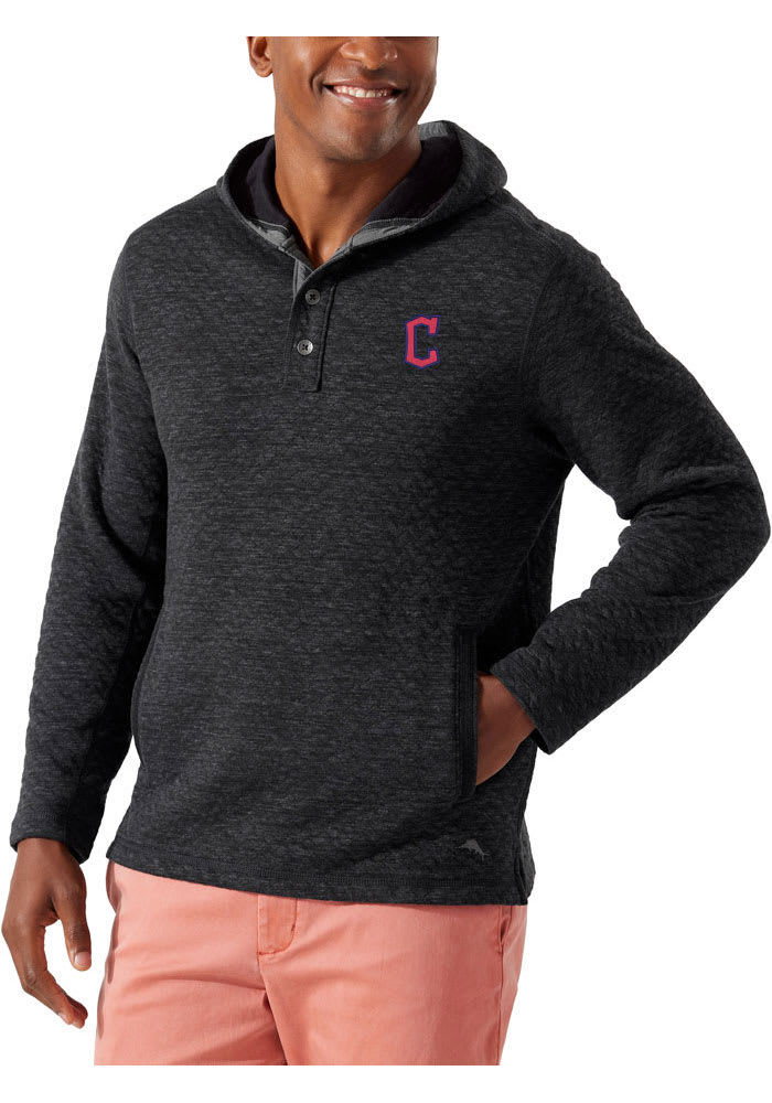 Majestic Cleveland Indians Mens Navy Blue On-Field Tech Long