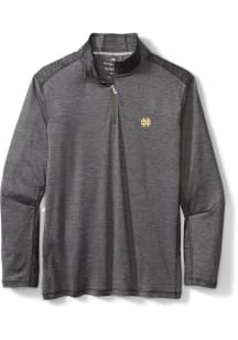 Tommy Bahama Notre Dame Fighting Irish Mens Charcoal Sport Delray Long Sleeve 1/4 Zip Pullover