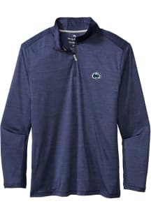 Tommy Bahama Penn State Nittany Lions Mens Navy Blue Sport Delray Long Sleeve 1/4 Zip Pullover