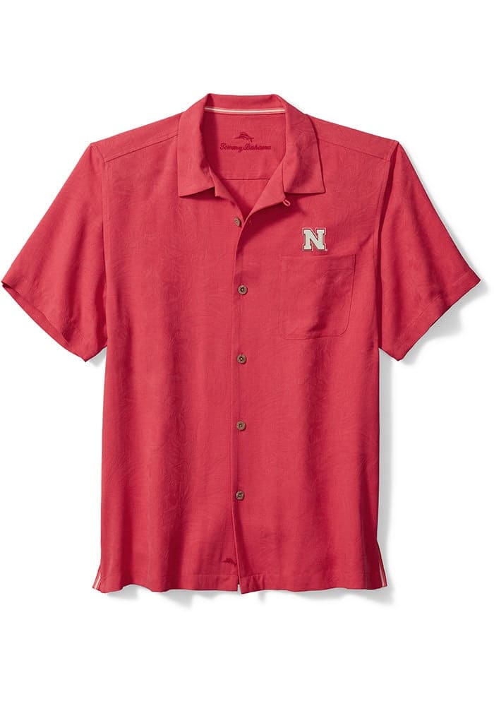 Huskers, Nebraska Tommy Bahama Tropical Score Polo