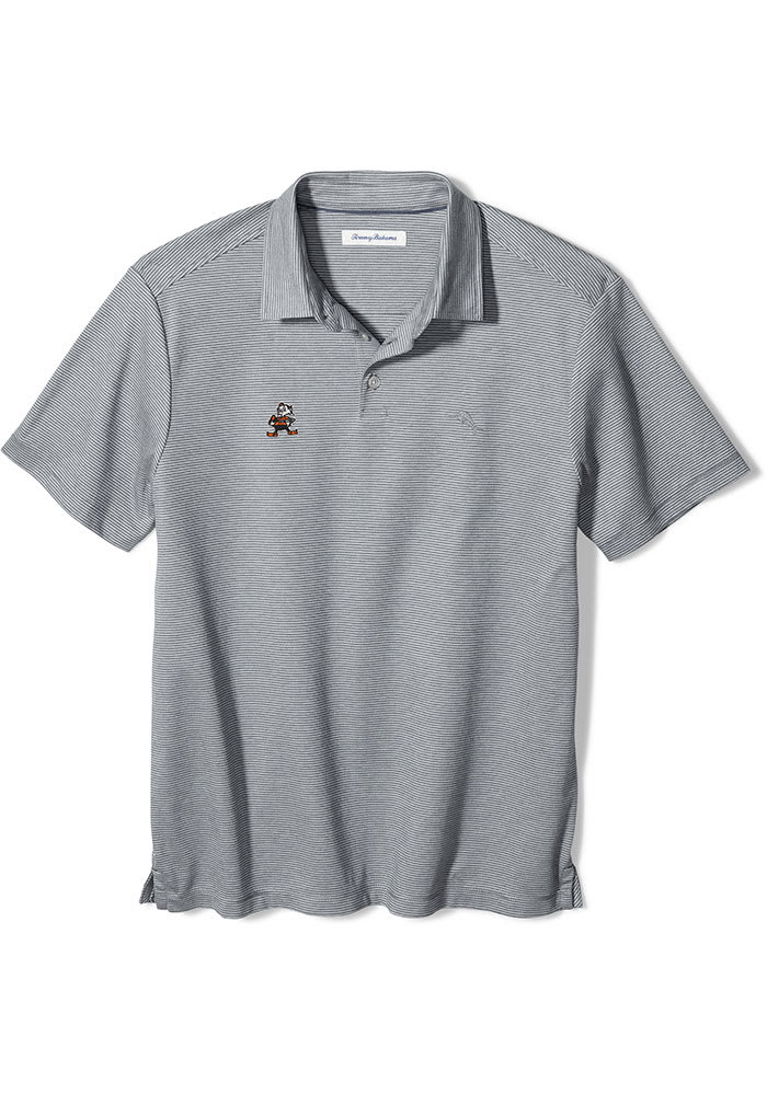 Tommy Bahama Cleveland Browns Mens Grey PACIFIC SHORE Short Sleeve Polo