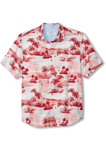 Tommy Bahama Philadelphia Phillies Mens Red Sport Tropical Horizons Shirt Short Sleeve Dress Shi..