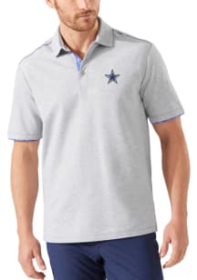 Tommy Bahama Dallas Cowboys Mens Grey TAILGATER Short Sleeve Polo