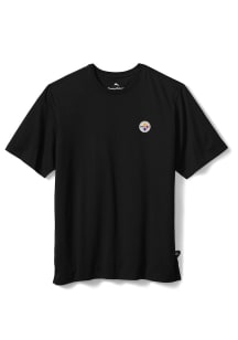 Tommy Bahama Pittsburgh Steelers Black Bali Skyline Short Sleeve Fashion T Shirt