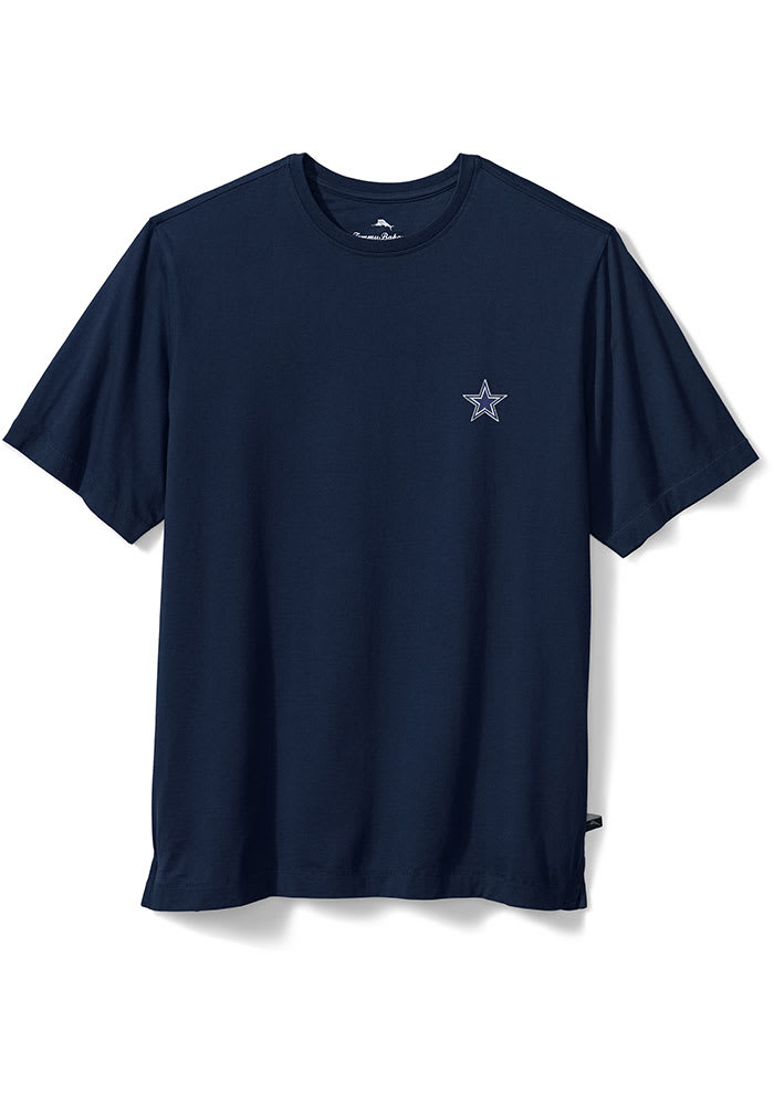 Tommy Bahama Dallas Cowboys Navy Blue Bali Skyline Short Sleeve T Shirt