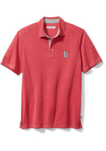 Tommy Bahama St Louis Cardinals Mens Red Sport Paradiso Cove Short Sleeve Polo